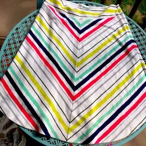 Anthropologie Maeve stretchy chevron skirt size L (up to XL)